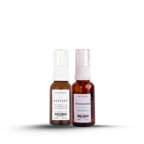 Hydrabomb Hydrating Face Serum + Restart Anti-Aging Face Serum